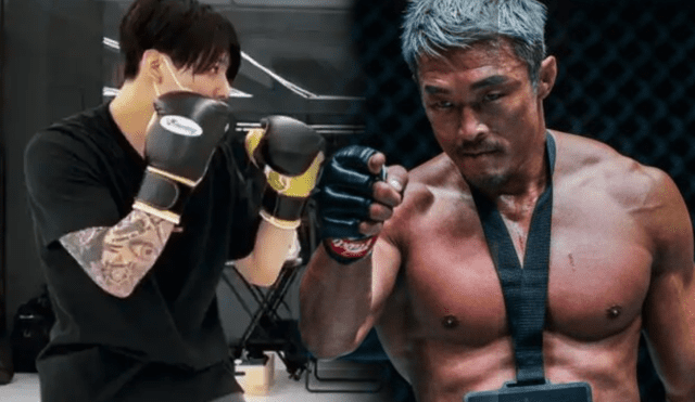 Luchado de MMA, Yoshihiro Akiyama, solicitó tener una pelea de box con Jungkook después de ver el talento del ídolo en abril del 2022. Foto: composición La República/One X