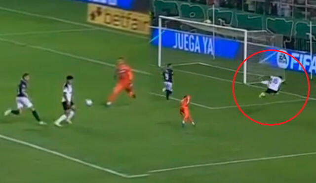 El futbolista rojinegro se perdió una clara ocasión de gol. Foto: captura de DirecTV Sports