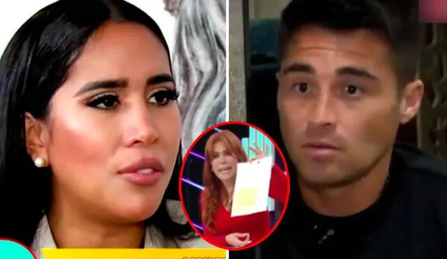 Rodrigo Cuba grabó llamada con Melissa Paredes para usarla como prueba en su denuncia. Foto: captura de América TV - ATV