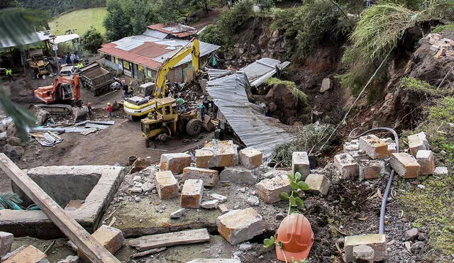 Imagen de un sismo ocurrido en la localidad de Briceño, en el departamento de Nariño, en 2018. Foto: AFP