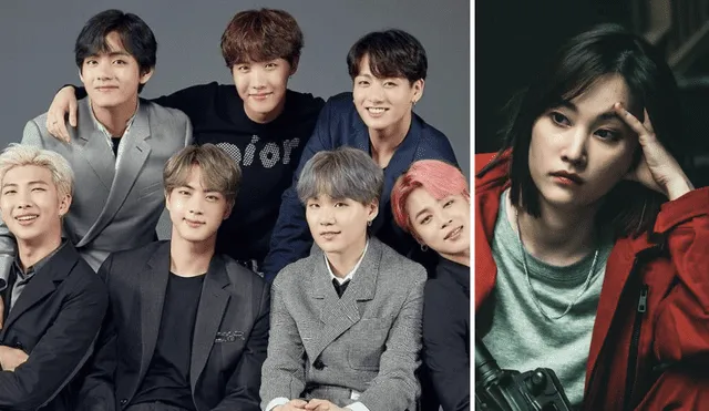 BTS tuvo un divertido 'cameo' gracias a Tokio en "La casa de papel: Corea". Foto: composición La República / BIGHIT / Netflix