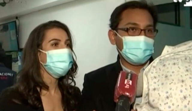 Rusa se casó con peruano y tienen un bebé. Foto: captura de TV Perú