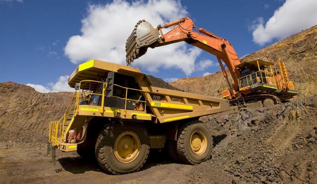 La actividad minero metálica retrocedió -10,69%. Foto: Andina