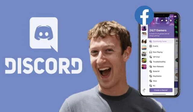 Facebook está replicando los apartados de otras aplicaciones. Foto: composición LR/ Discord