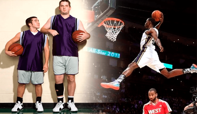 Descubre si jugar baloncesto hace que las personas sean más altas o si es solo un mito. Foto: composición AFP