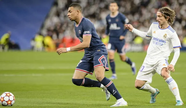 Mbappé y Modric se enfrentaron en los octavos de final de la Champions League. Foto: EFE