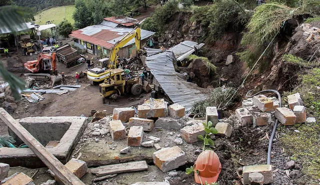 Consecuencias de lo que dejó un sismo en Colombia en el 2018. Foto: AFP