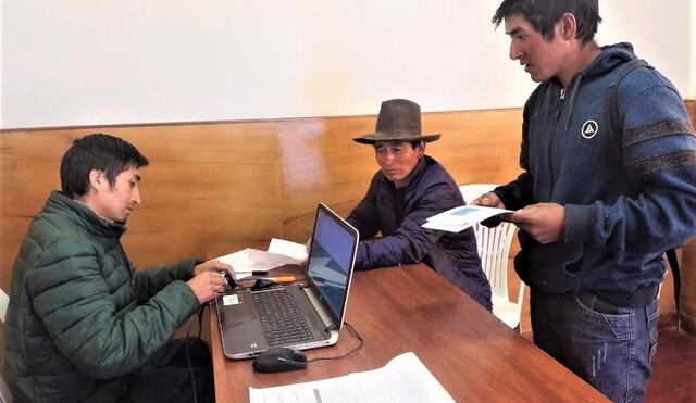 El registro de los productores agrarios se ha realizado a través de los 765 centros de empadronamiento. Foto: Andina