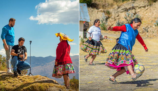 Para la grabación del documental, las mujeres de la comunidad campesina de Churubamba se mostraron representando fielmente sus orígenes. Foto: Municipalidad de Andahuaylillas
