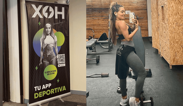 Ximena Hoyos estrena app de entrenamiento. Foto: composición LR/Instagram/@ximehoyosp