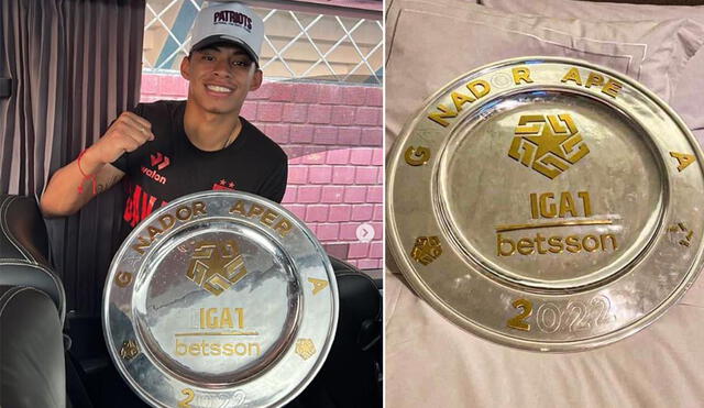 En estas condiciones quedó el trofeo que le entregaron a Melgar. Foto: composición LR/Kevin Quevedo/Instagram/Leao Butrón/Twitter