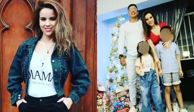 Greysi Ortega, hermana de Milena Zárate, junto a su esposo e hijos. Foto: composición LR/Instagram/Greysi Ortega