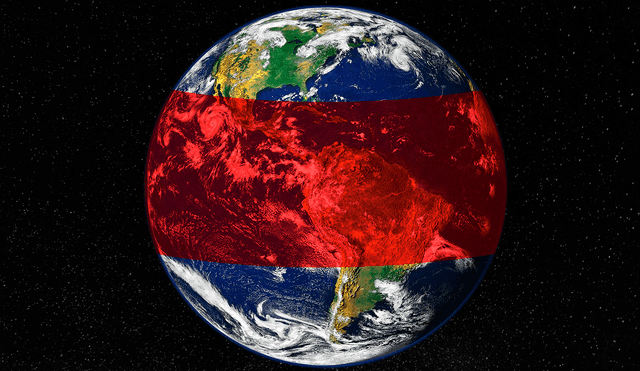 El agujero de ozono se detectó en toda la franja comprendida entre los dos trópicos del planeta. Foto: composición LR