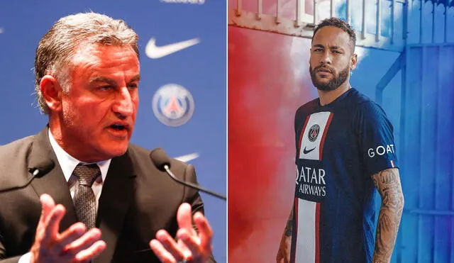 Galtier habló de Neymar en su presentación en el PSG. Foto: Composición/EFE/PSG.