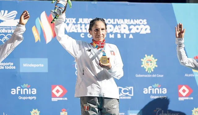 La atleta revalidó el oro obtenidos en las dos ediciones anteriores de los Juegos Bolivarianos. Foto: difusión