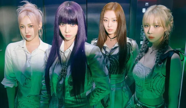 Ningning, Karina, Giselle y Winter presentan el segundo EP de su carrera como aespa. Nuevo disco traerá nueve canciones en su formato digital. Foto: SM