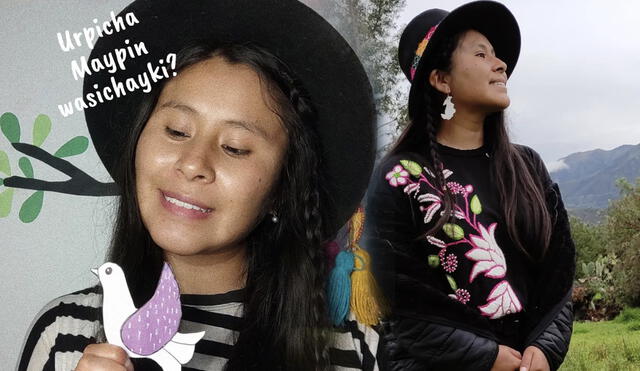 Yanira pensó en las redes sociales como la mejor forma para que las personas aprendan sobre el quechua. Foto: composición LR/captura de Instagram/Yanira Ccencho