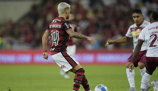Flamengo y Deportes Tolima juegan en el 	
Estadio Maracaná. Foto: Conmebol Libertadores/Twitter.