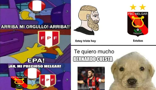 Revisa los mejores memes de Melgar en Copa Sudamericana. Foto: composición LR/imágenes extraídas de diversas redes sociales