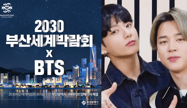 Los idols de BTS serán nombrados como embajadores de la Expo Busan 2030 este mes. Foto: composición LR/Naver/Hybe