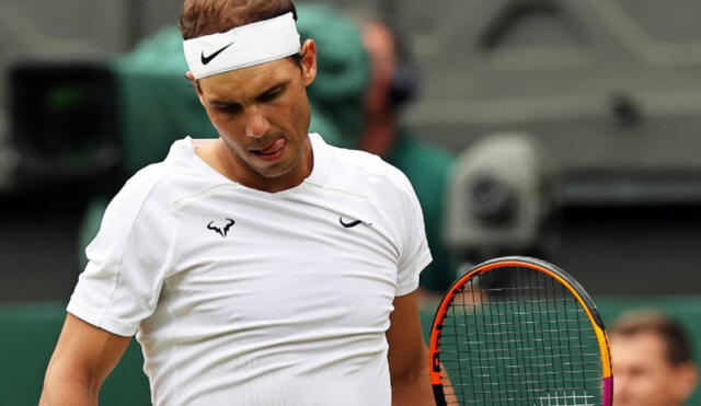 Rafael Nadal está a un partido de la final de Wimbledon 2022. Foto: EFE