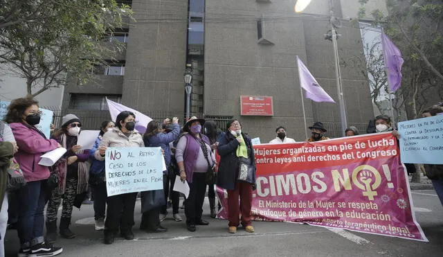 Colectivos piden que no se cambie el nombre del MIMP. Foto: Antonio Melgarejo/La República