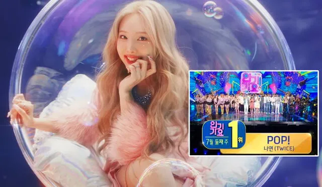 Nayeon: la integrante de TWICE fue nombrada en el primer lugar de Inkigayo. Foto: captura/YouTube/SBS