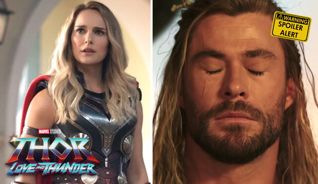 Jane Foster se convierte en Mighty Thor para "Love and thunder" gracias al poder del Mjolnir. Foto: composición LR/Marvel Studios