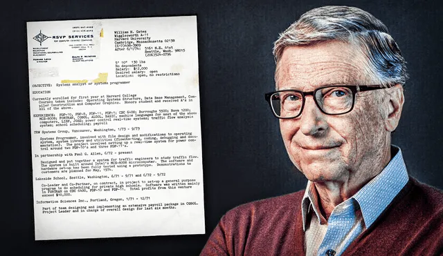 Bill Gates asegura que los actuales egresados de las universidades tienen mejor CV que él en dicha época. Foto: composición LR/LinkedIn/Bill Gates/AFP