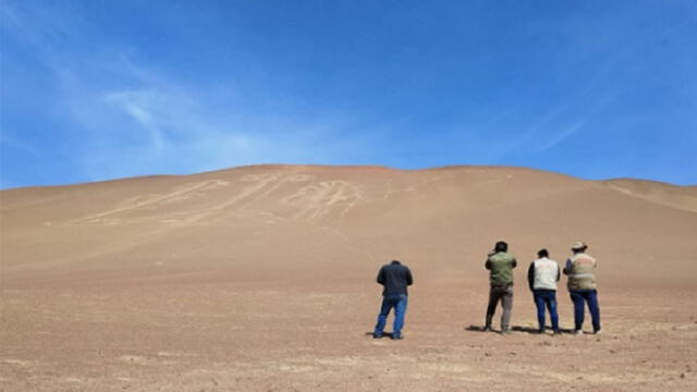 Cualquier afectación sobre el Canelabro de Paracas constituye un delito de acuerdo a la Ley General de Patrimonio Cultural de la Nación. Foto: Andina