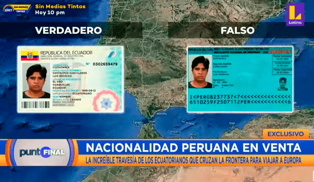 Mafias operan falsificando DNI y partidas de nacimiento para que extranjeros obtengan el pasaporte peruano. Foto: captura de foto/Latina
