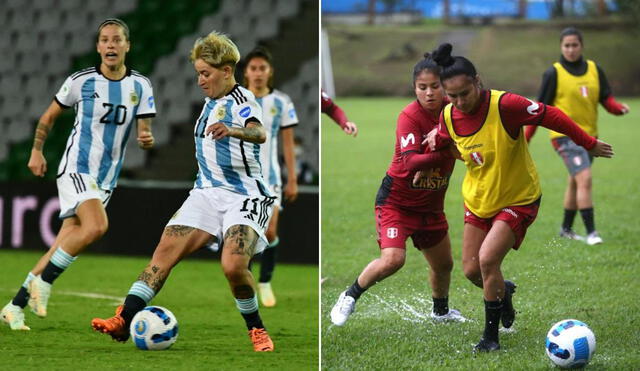 Argentina y Perú juegan este martes 12 de julio. Foto: composición LR/Selección argentina/Selección peruana
