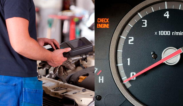 El check engine es una advertencia en el tablero para revisar el vehículo. Foto: composición LR/Autofact