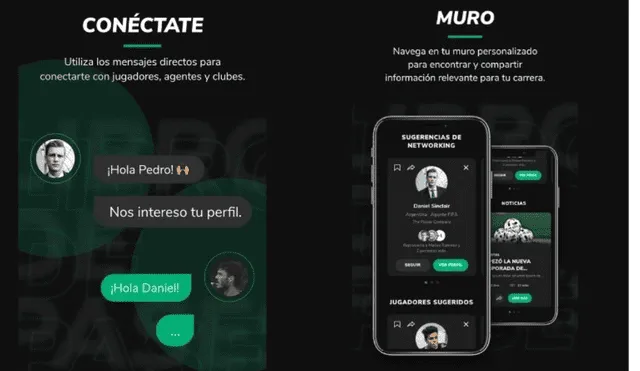 La aplicación consiste en que agentes y clubes hagan 'match' con los jugadores que les interesan. Foto: Info Negocios