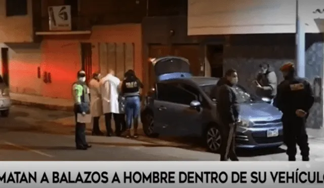 La Policía Nacional maneja la hipótesis de asesinato por encargo debido a la cantidad de disparos efectuados. Foto: Captura América Noticias