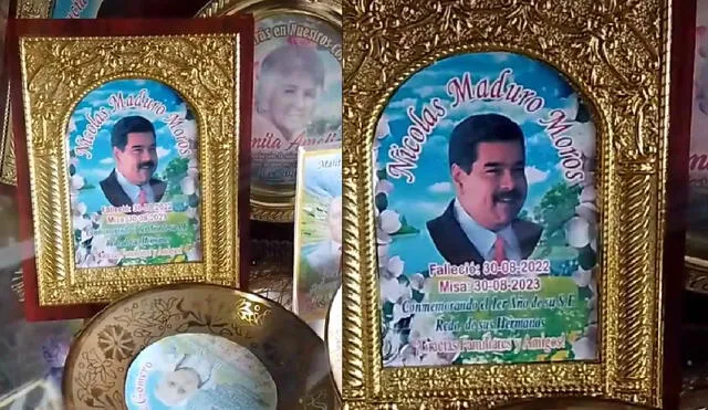 El rostro del presidente venezolano en el cuadro conmemorativo sorprendió a más de uno en las redes sociales. Foto: composición LR/ captura LR/ @francycarruido4