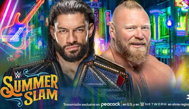 WWE Summerslam 2022: el evento principal será la revancha entre Brock Lesnar y Roman Reigns. Foto: WWE