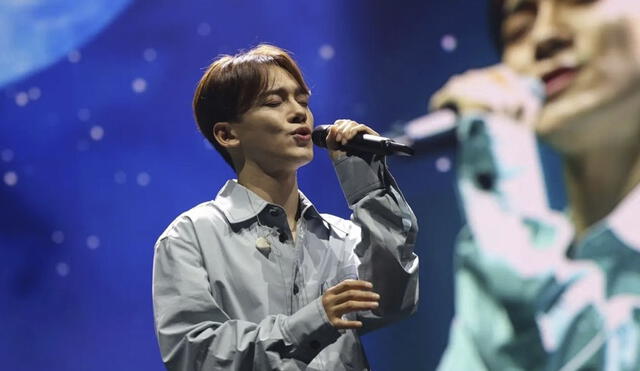 EXO: Chen interpretó seis canciones de su repertorio. Foto: HallyuPopFest