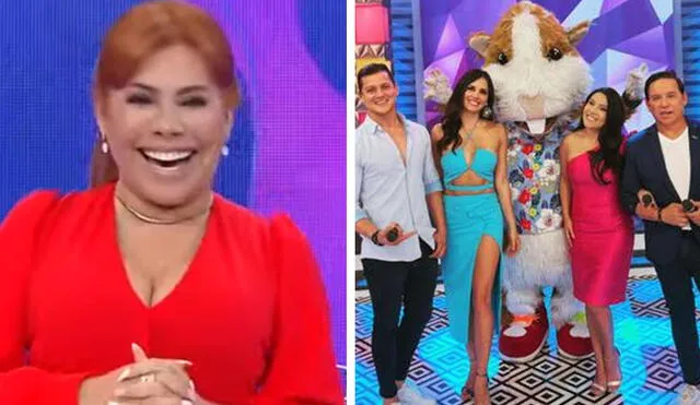 Magaly Medina se burló de la salida de Gino Pesaressi de "En boca de todos". Foto: composición LR/captura ATV/América TV