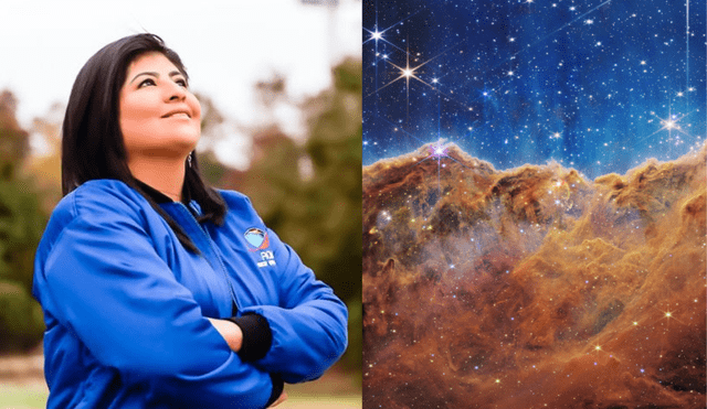 Aracely Quispe cumplió sus sueños con el telescopio James Webb. Foto: composición LR/El Peruano/NASA