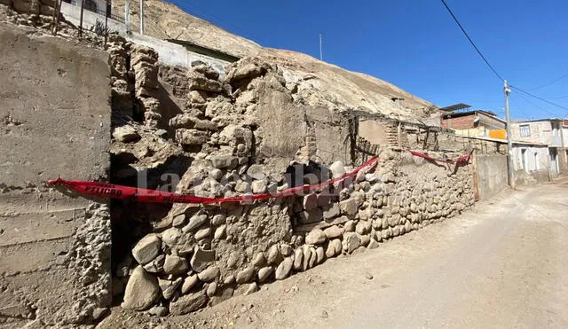 Casas tienen rajaduras y otras terminaron con desprendimientos. Foto: Rodrigo Talavera/La República