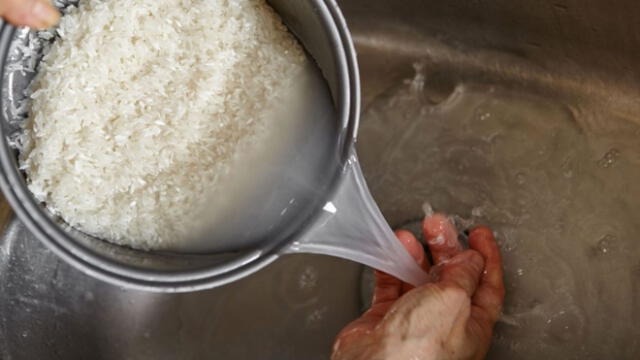 Se debe lavar el arroz con agua antes de cocinarlo para reducir su contenido de arsénico natural. Foto: Hogarmanía