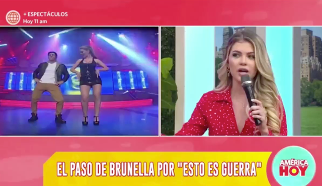 Brunella Horna formó parte de "Esto es guerra" en 2014. Foto: captura de América TV