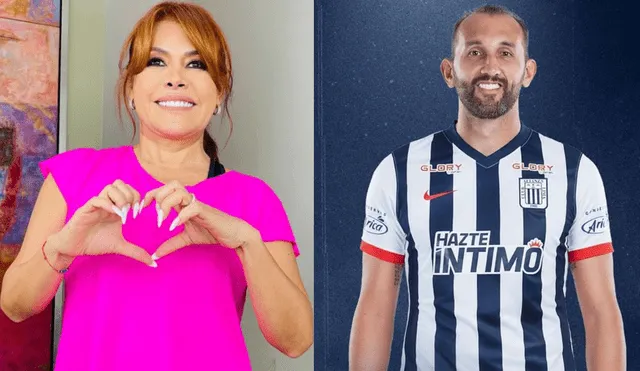 “Ver a jugadores de fútbol como Hernán Barcos me da esperanza", dijo Magaly Medina. Foto: Magaly Medina/Instagram, Hernán Barcos/Instagram