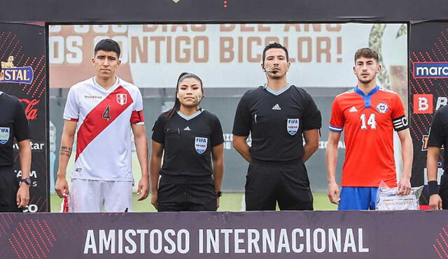 Arequipeño Matías Lazo llevó la cinta de capitán en el triunfo de la selección sub-20. Foto: Federación Peruana de Fútbol