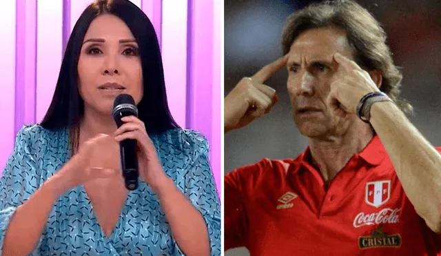 Tula Rodríguez cree que es normal que se le deba reducir el sueldo a Ricardo Gareca, ya que no pudo llevar a Perú al Mundial Qatar 2022. Foto: composición LR/captura de América TV/Once