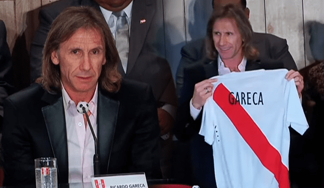 Ricardo Gareca fue presentado como entrenador de la selección peruana en 2015. Foto: composición LR/ YouTube