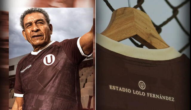 Héctor Chumpitaz es uno de los protagonistas de la nueva camiseta de la 'U'. Foto: Universitario/Twitter