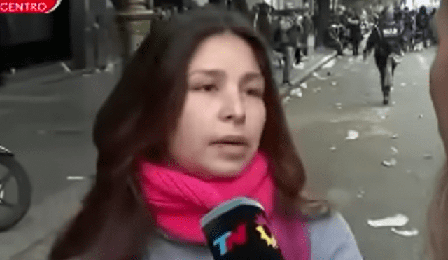 La periodista Sandra Borghi entrevistó a una joven madre que dio una insólita respuesta. Más adelante todo sería explicado. Foto: captura/Todo Noticias