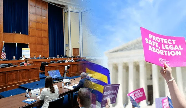 A fines de junio, el Tribunal Supremo revocó el fallo Roe contra Wade, que protegía desde 1973 el derecho constitucional a la interrupción del embarazo. Foto: composición LR/AFP/Europa Press